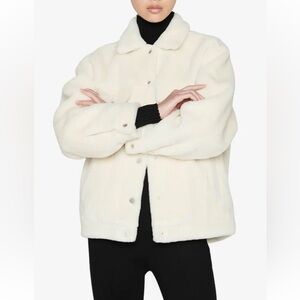 ANINE BING Rory Jacket in Cream - XS